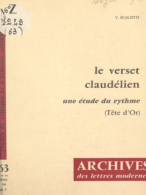 cover image of Le verset claudélien